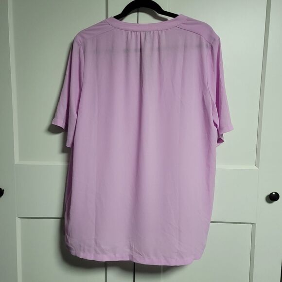 NYDJ double georgette pop over blouse size large - Picture 10 of 10